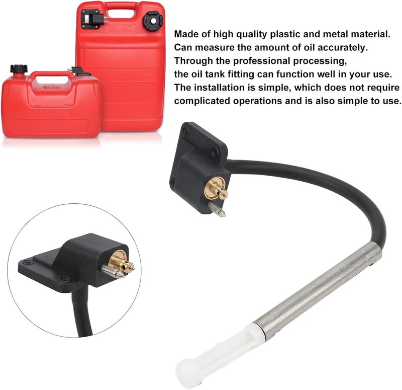 Camrusic Boat Fuel Tank Connector Fitting Plastic and Metal Marine Fuel Tank Connector Portable 12L 24L Boat Outboard Engine Accessory - Image 3
